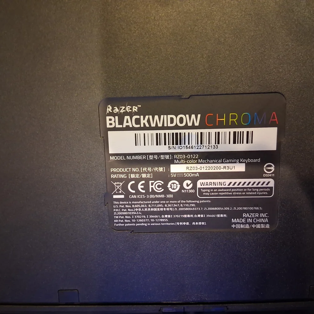 Razer BlackWidow Chroma: Clicky RGB Mechanical Gaming Keyboard